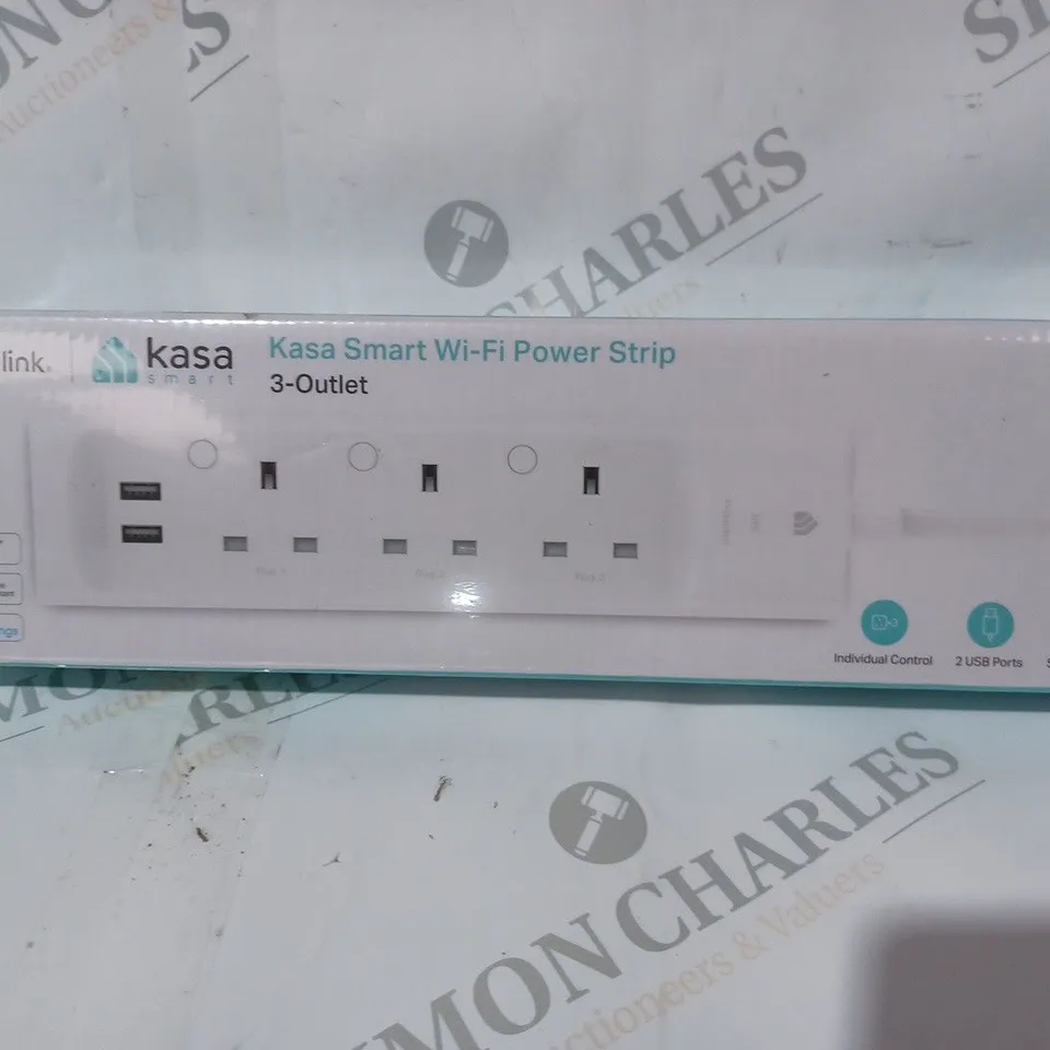 BOXED KASA SMART 3-OUTLET WI-FI POWER STRIP