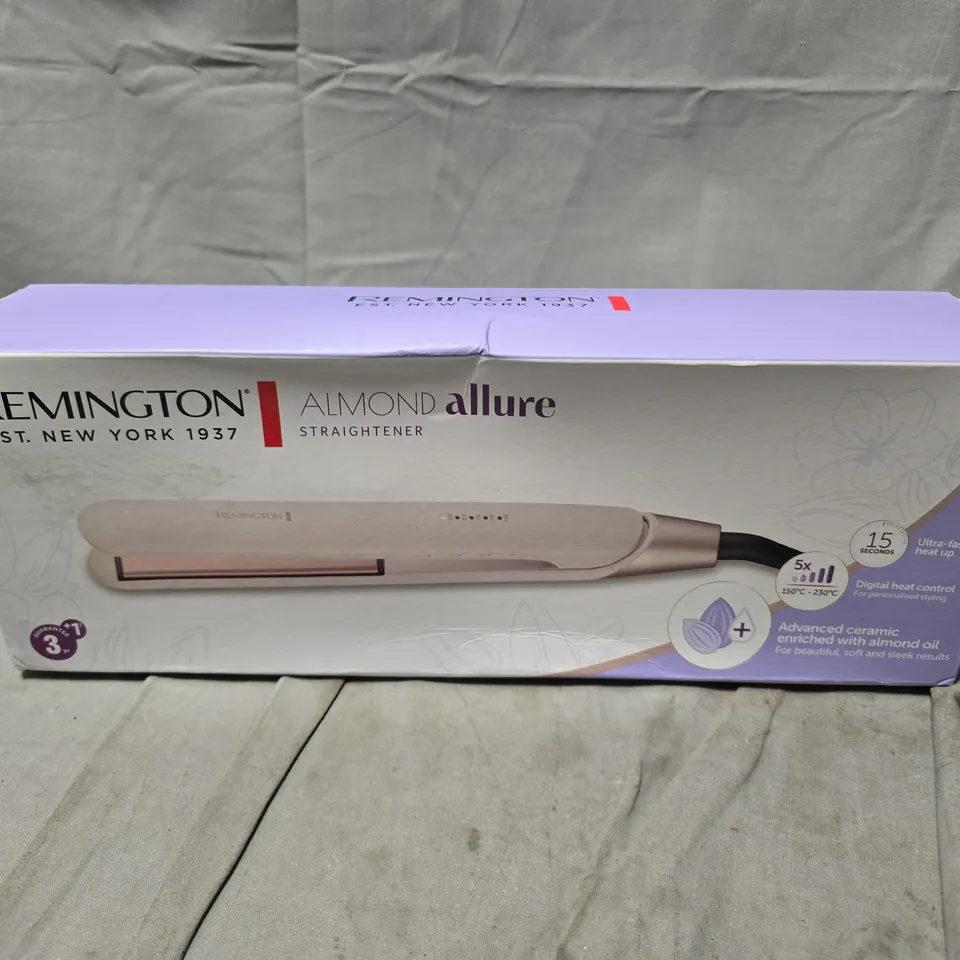 BOXED AND SEALED REMINGTON ALMOND ALLURE STRAIGHTENER