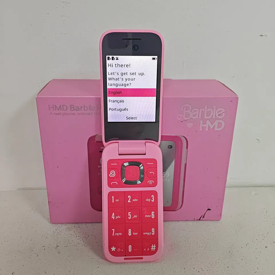 BOXED HMD BARBIE PHONE IN POWER PINK - TA-1681DS