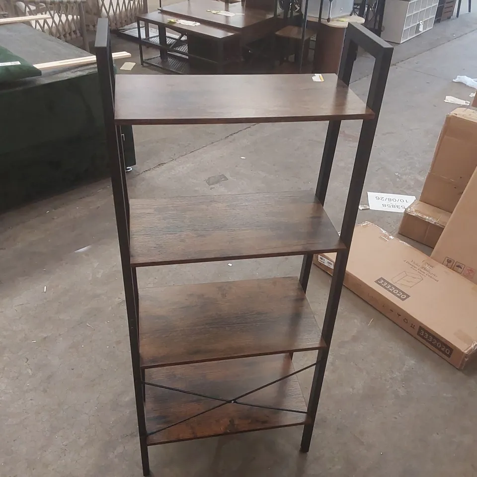 GALILEA LADDER BOOKCASE COLOUR: RUSTIC BROWN
