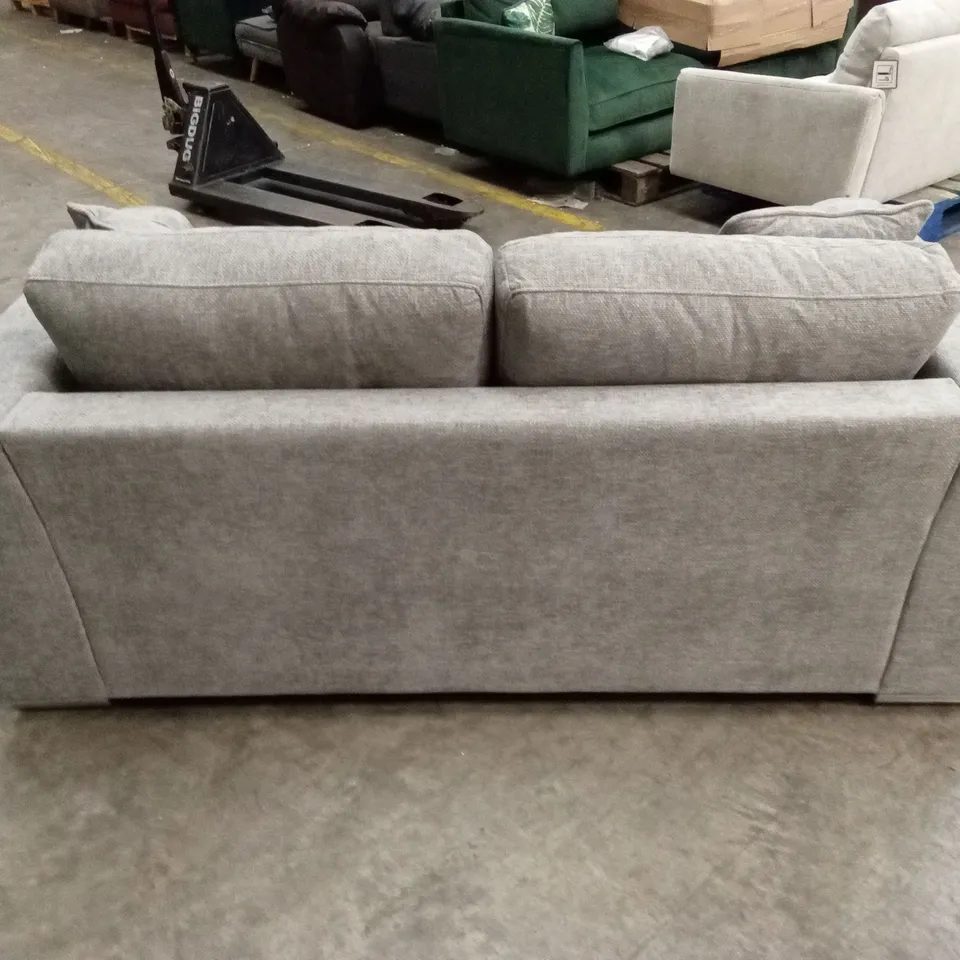HOUSMAN 2 SEATER GREY FABRIC SOFA