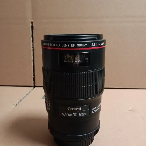 CANON EF 100MM F/2.8L MACRO IS USM LENS – BOXED