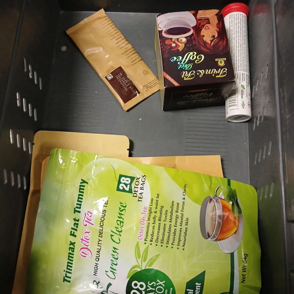 APPROXIMATELY 12 ASSORTED FOOD ITEMS TO INCLUDE - CLEARSPRING GENMAICHA - LIVER DETOX HERBAL TEA - RAINBOW DUST TYLO POWDER - ETC