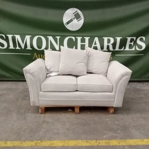 DURY FABRIC 2 SEATER SCATTER BACK SOFA - NATURAL