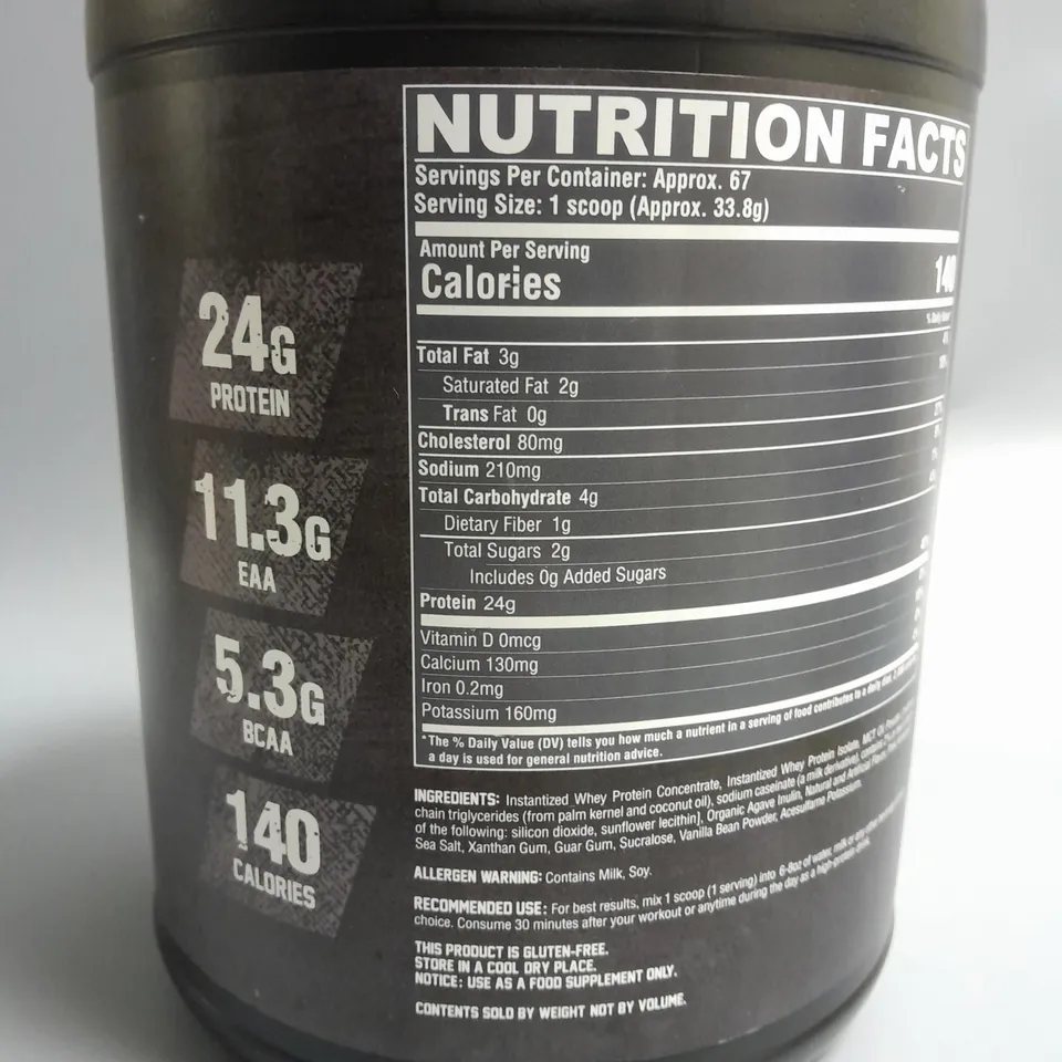 SEALED NUTREX RESEARCH 100% WHEY PROTEIN 2265G - VANILLA