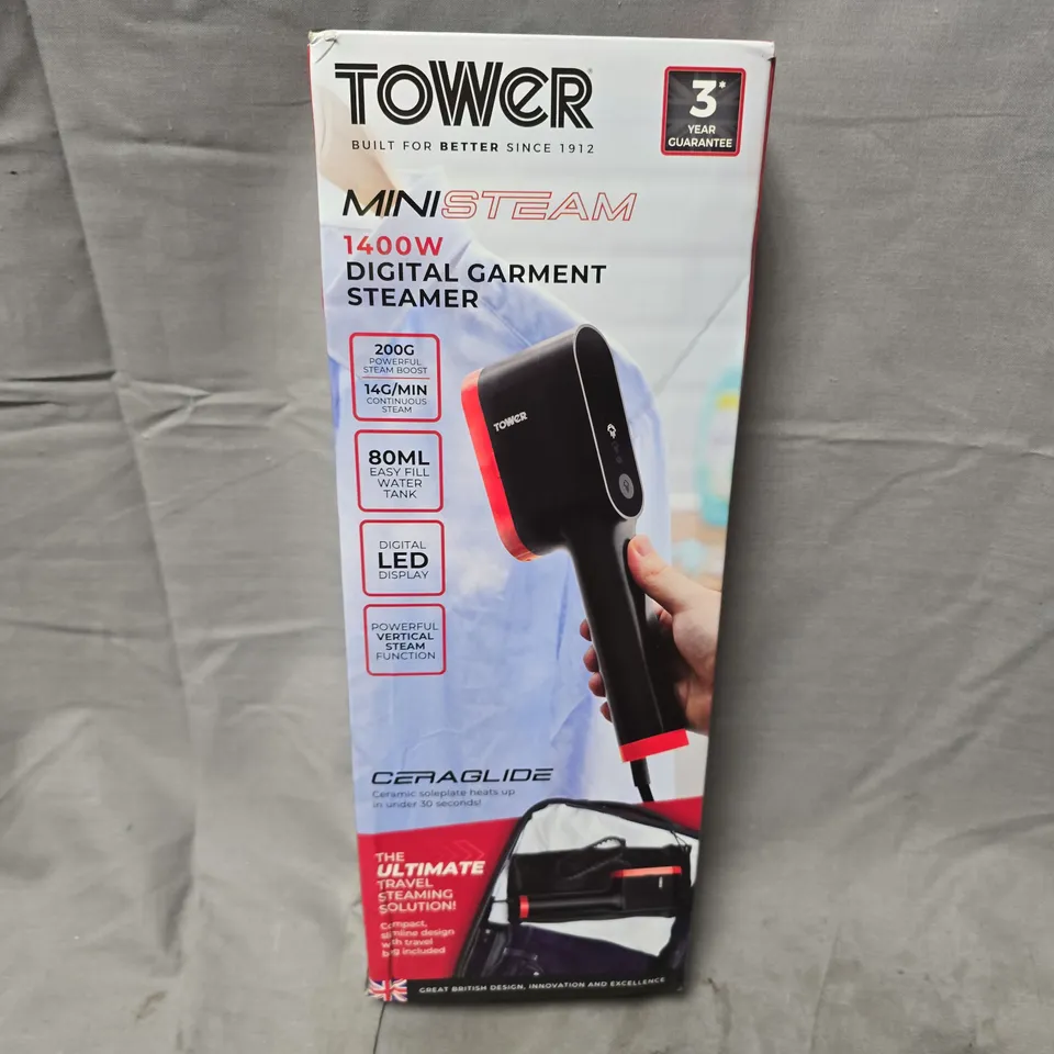 BOXED TOWER MINI STREAM DIGITAL GARMENT STREAMER