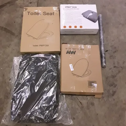 PALLET OF ASSORTED PRODUCTS TO INCLUDE; TOILET SEAT - IHEROO HEATED BLANKET - CARRYNBAG WITH 2 WHEELS ECT