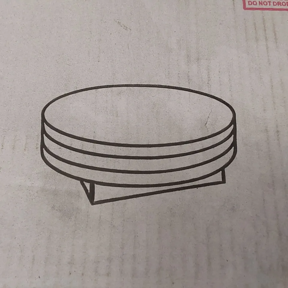 BOXED TRIPLO ROTATING COFFEE TABLE IN BLACK HIGH GLOSS (2 BOXES)