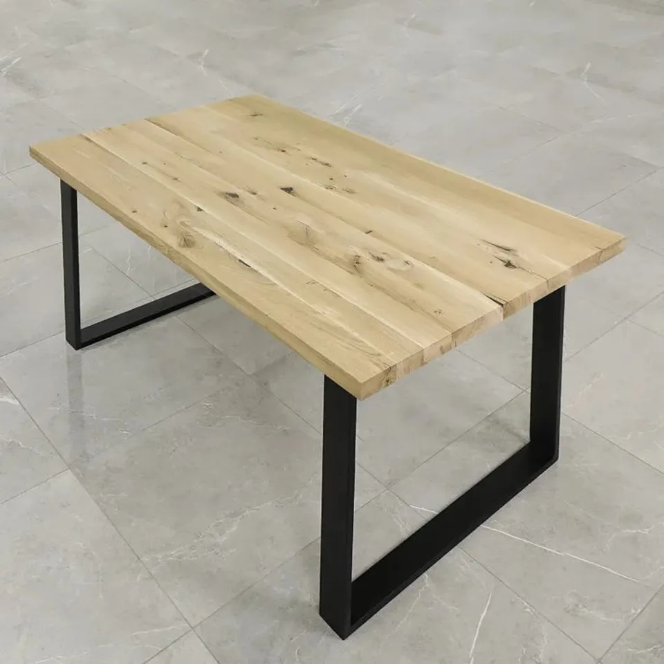 BOXED UNFINISHED DINING TABLE