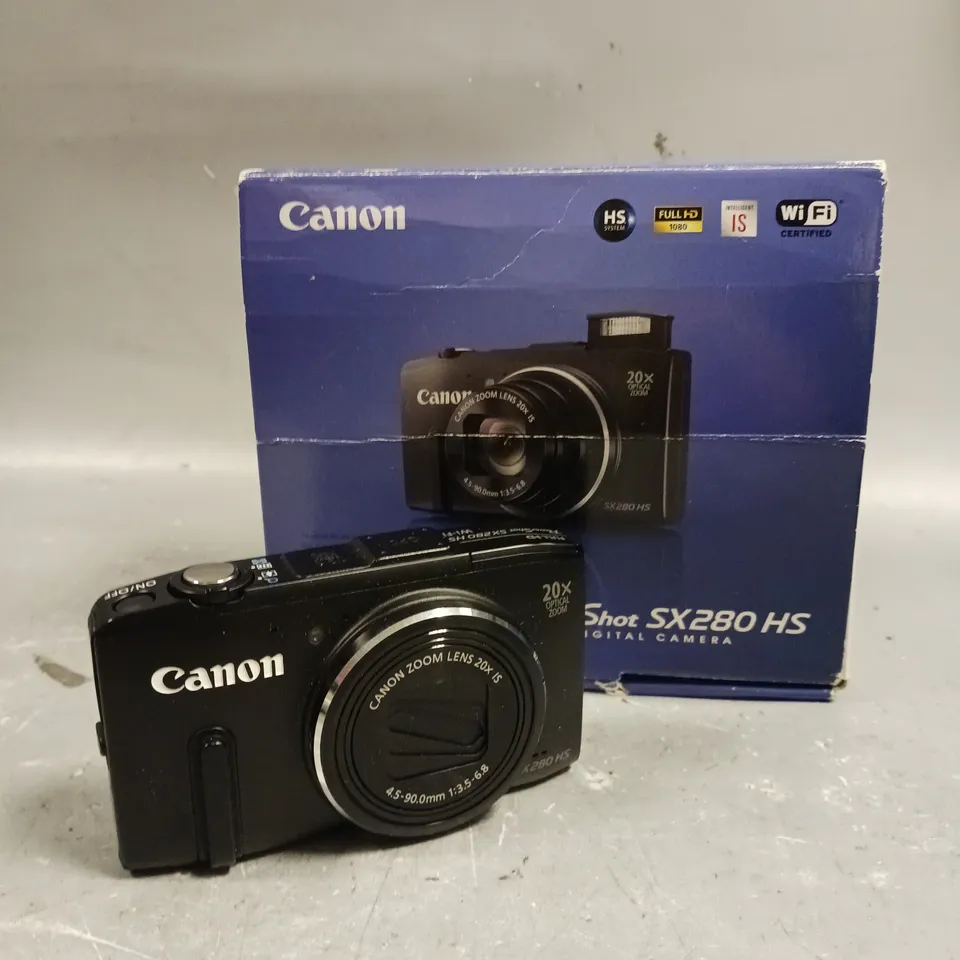 BOXED CANON POWERSHOT SX280 HS DIGITAL CAMERA 