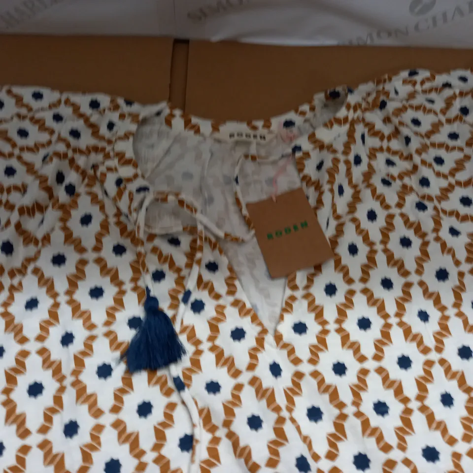 BODEN PATTERENED DRESS - UK 16 P