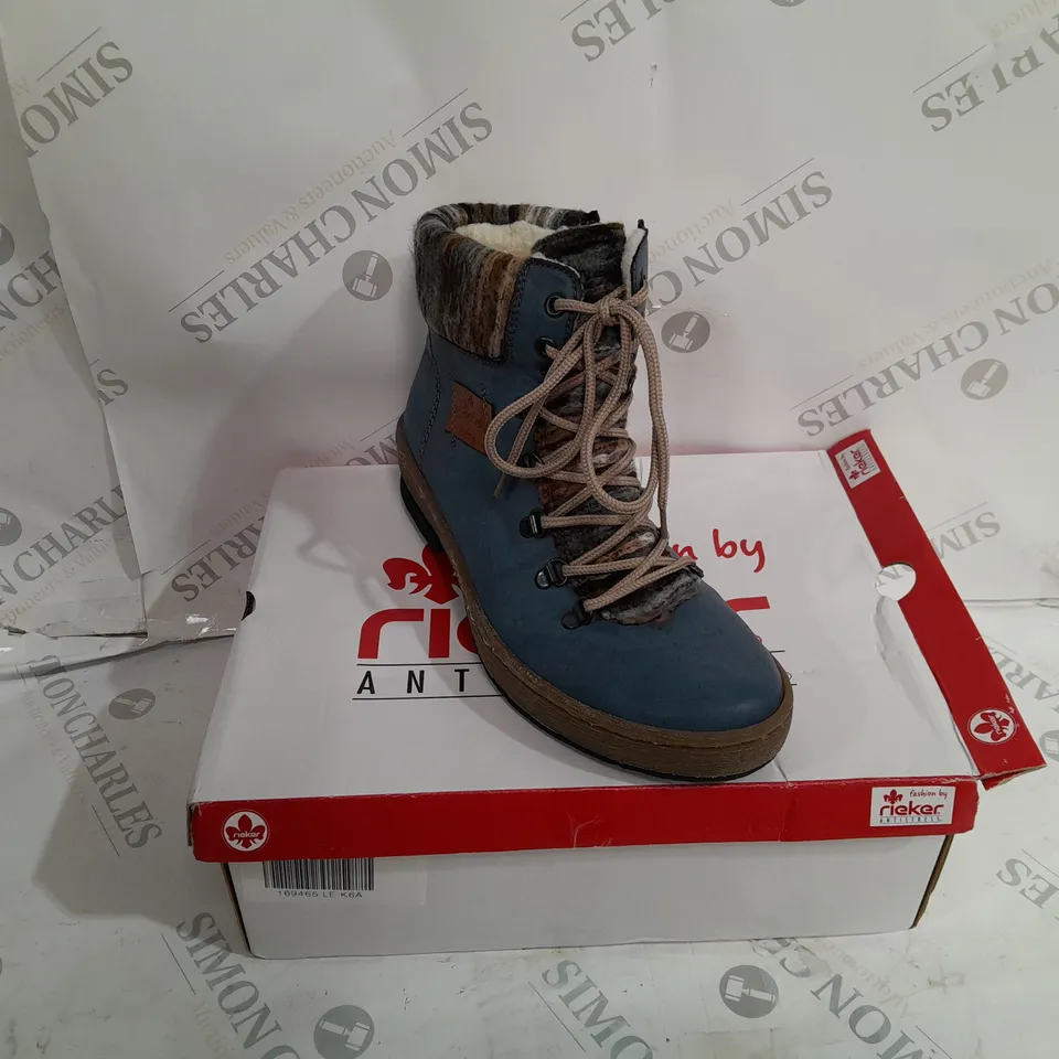 RIEKER LACE UP ANKLE BOOT 6.5