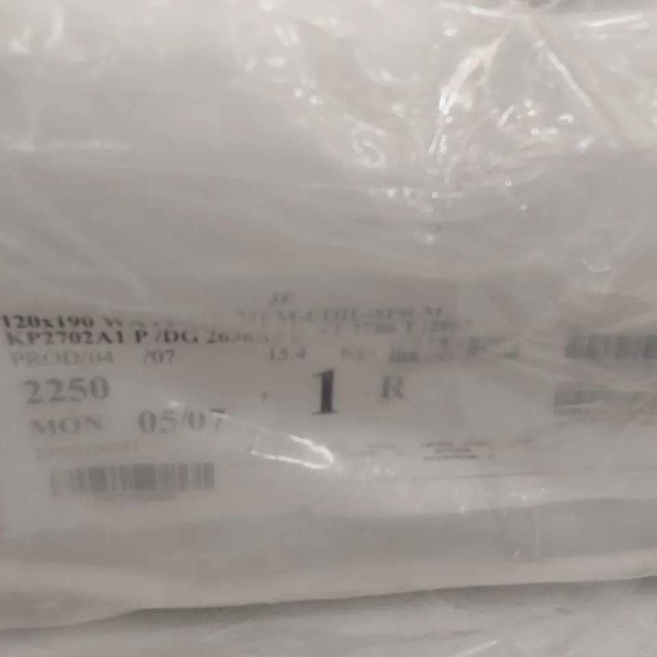 BAGGED MEMORY OPEN COIL 4' SMALL DOUBLE  MATTRESS 