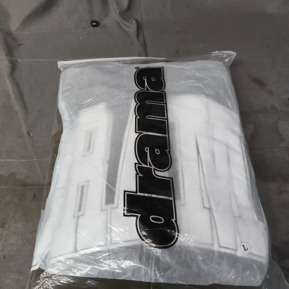 BAGGED DRAMA SLOGAN ZIP JACKET - LARGE