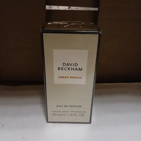 BOXED AND SEALED DAVID BECKHAM AMBER BREEZE EAU DE PARFUM 50ML
