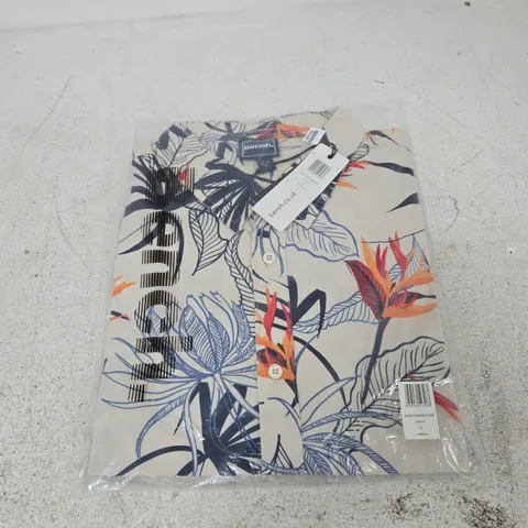 BENCH CHALK TROPICAL LEAF PRINT SHIRT – MEN'S XL