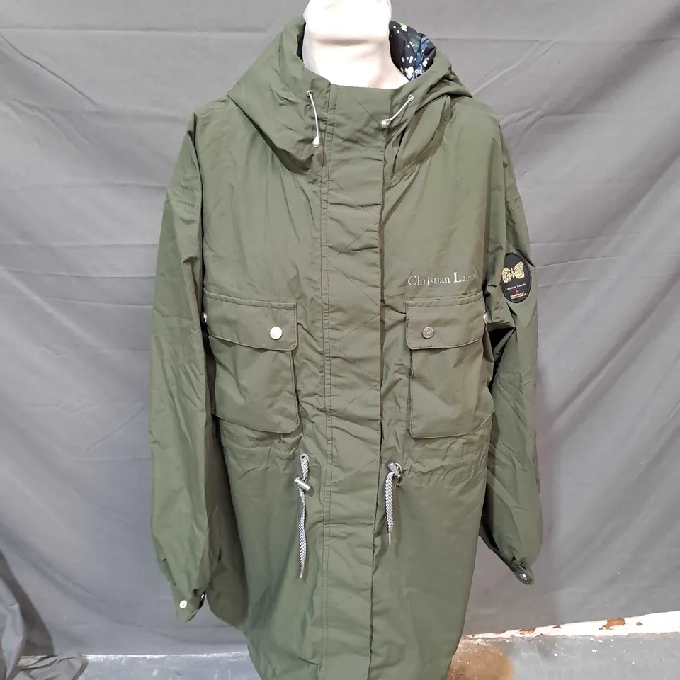 CHRISTIAN LACROIX X REGATTA KHAKI COAT - UK 18
