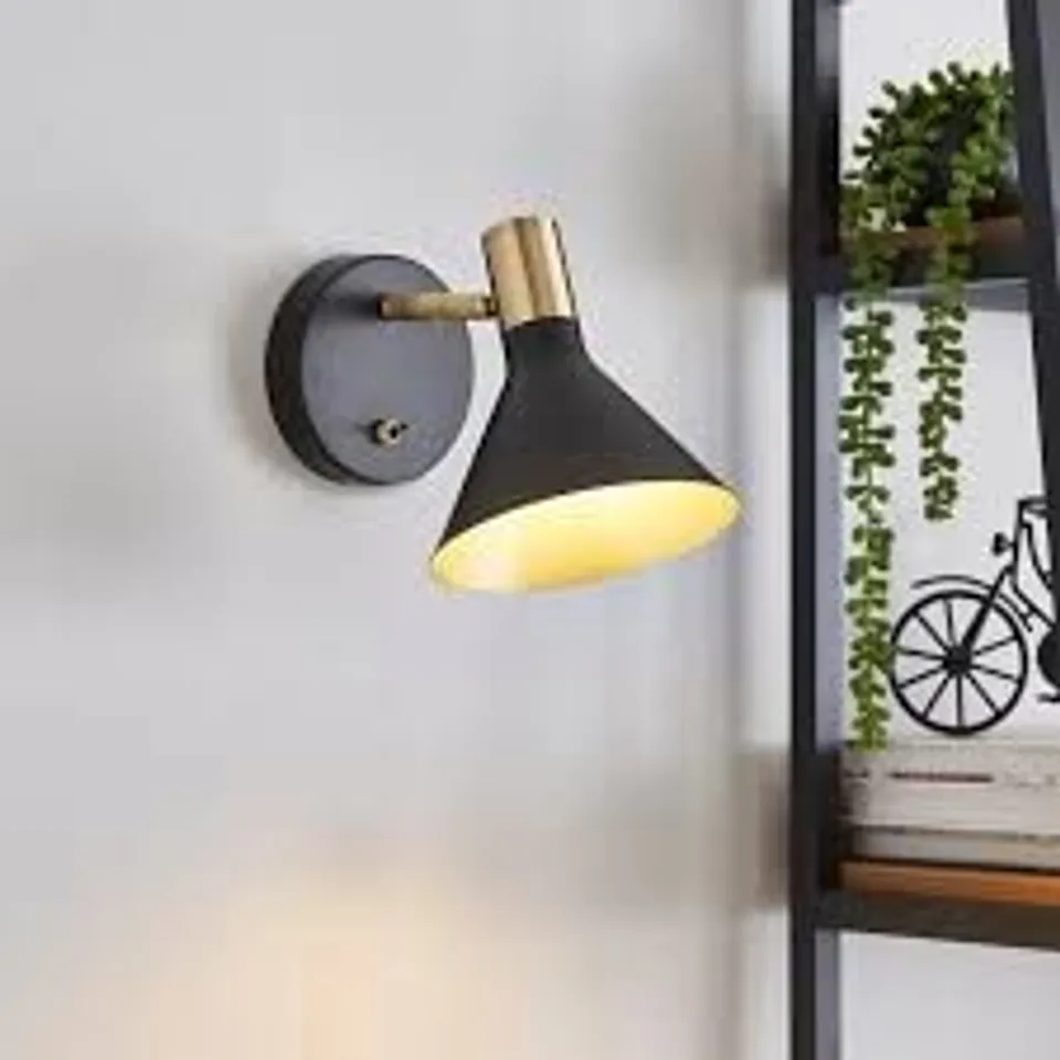 BOXED MORGAN INDUSTRIAL ADJUSTABLE WALL LIGHT