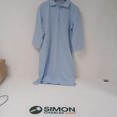 HEINE WOMENβS LIGHT BLUE SHIRT DRESS β UK 14 β POLO COLLAR