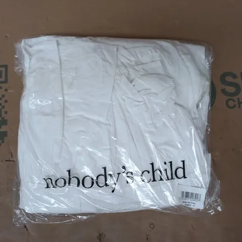 BAGGED NOBODY'S CHILD MADISON MIDI DRESS IN WHITE SIZE 14
