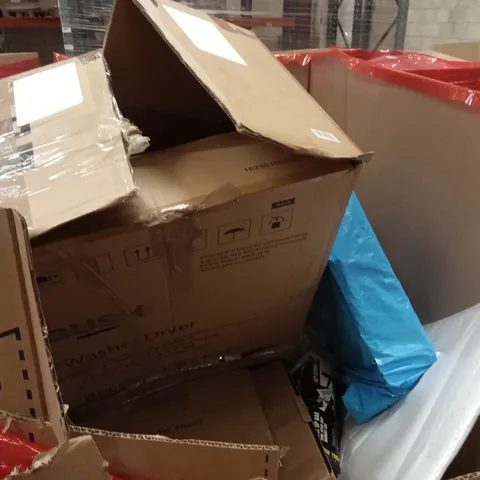 PALLET OF ASSORTED HOUSEHOLD GOODS AND PRODUCTS TO INCLUDE;PET FEEDER,DOG FENCE,PULL UP BAR