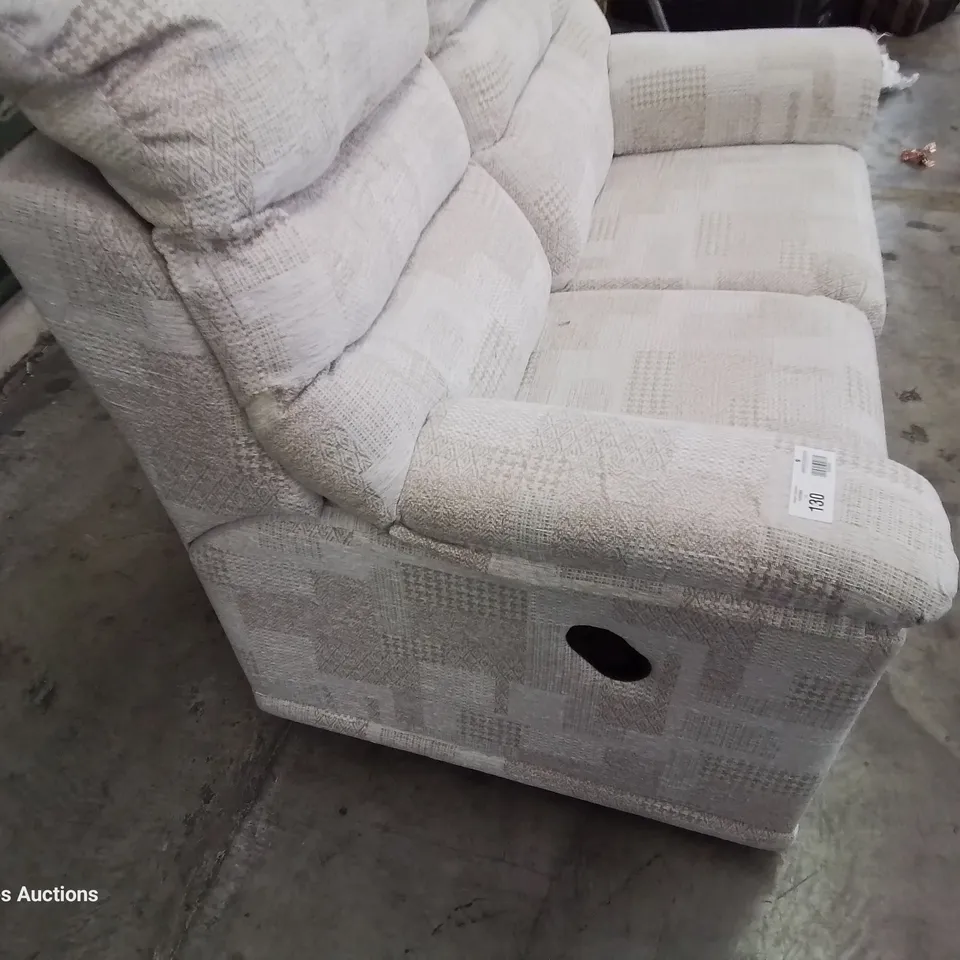QUALITY BRITISH DESIGNER & MANUFACTURED G PLAN MALVERN MANUAL RECLINING TWO SEATER SOFA LYDIA BLUSH FABRIC 