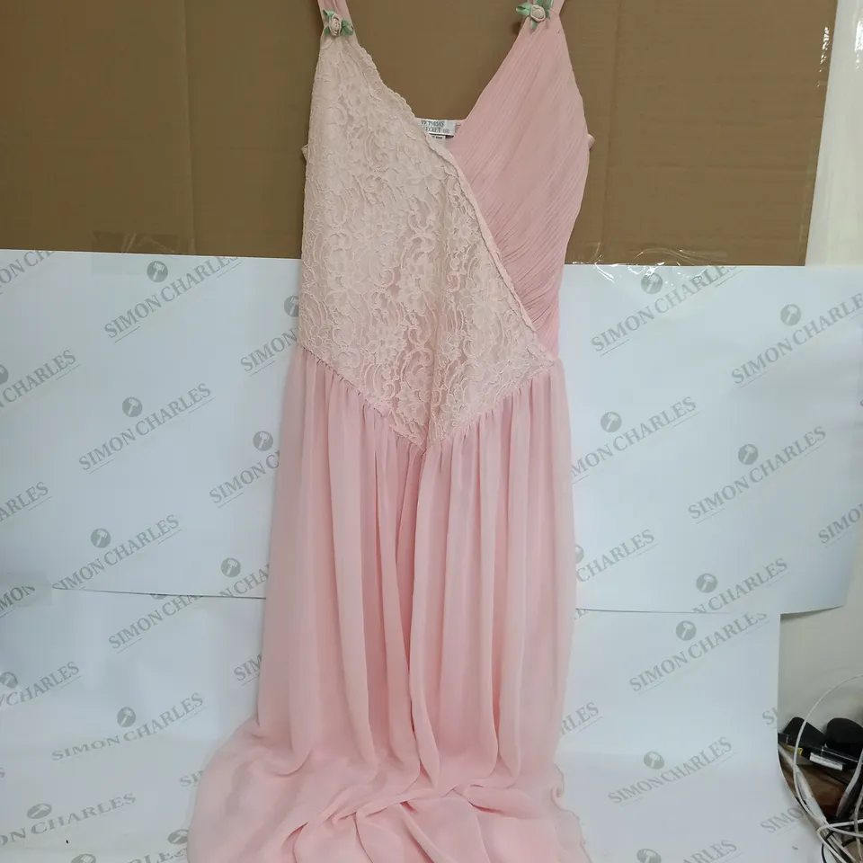 VICTORIA'S SECRET FLORAL DESIGN DOUBLE STRAP DRESS IN PINK - 92CM BUST