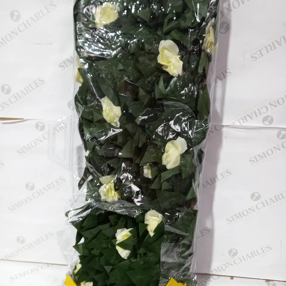 WHITE BLOOM LEAF 180CM X 60CM TRELLIS RRP £32.99