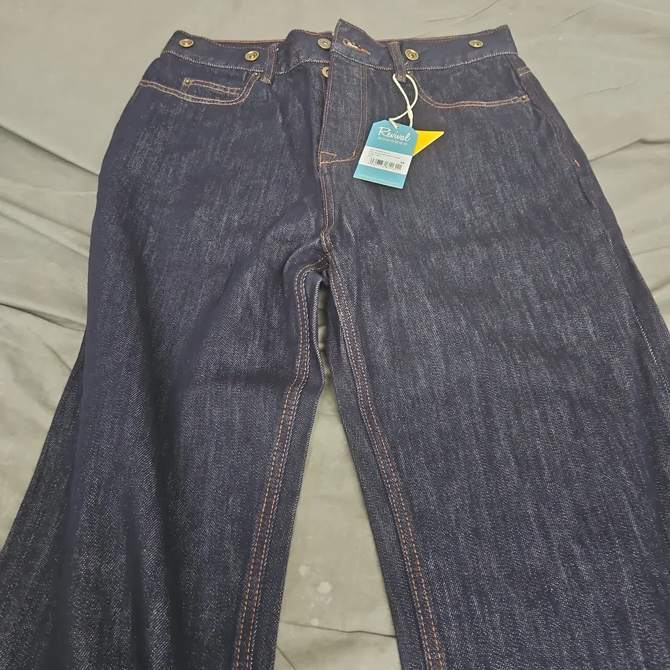 REVIVAL BRAD DENIM JEANS – BLUE, UK 34