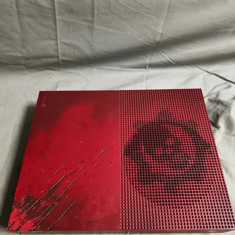 XBOX ONE S SPECIAL EDITION CONSOLE - RED (GEARS OF WAR INSIGNIA)