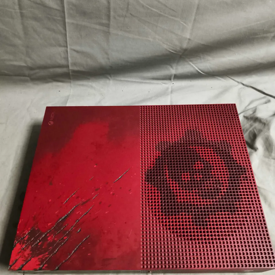 XBOX ONE S SPECIAL EDITION CONSOLE - RED (GEARS OF WAR INSIGNIA)