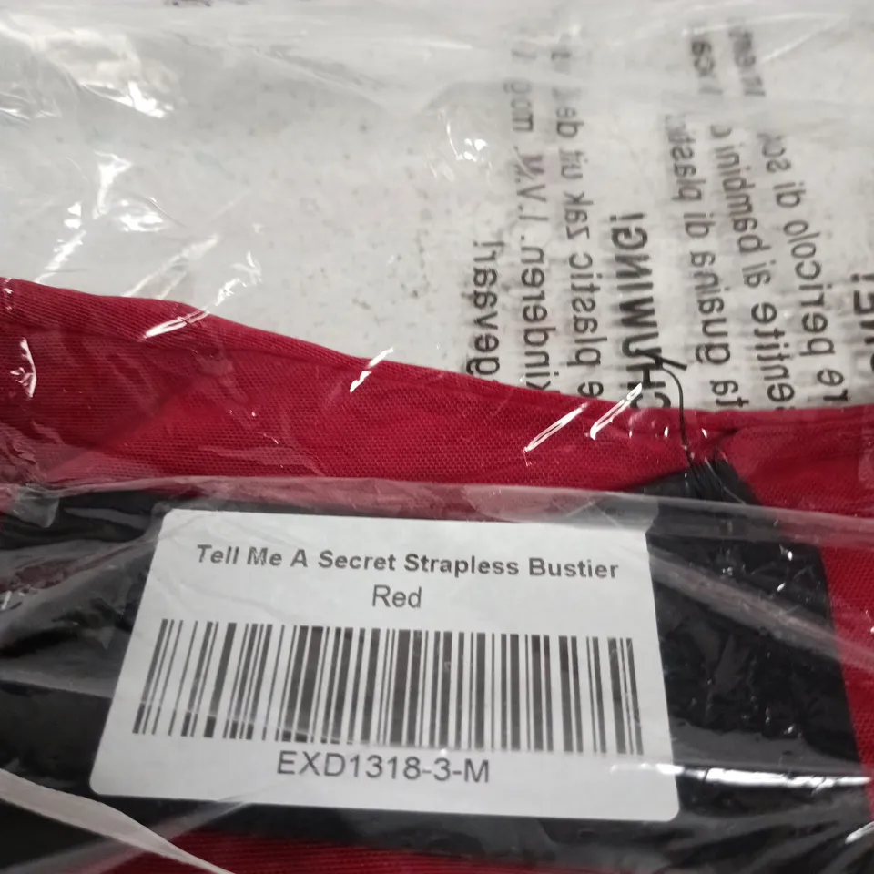 WHITE FOX TELL ME A SECRET STRAPLESS BUSTIER – RED
