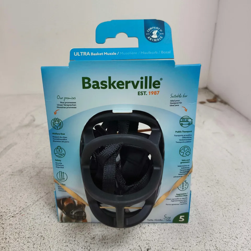BASKERVILLE ULTRA BASKET MUZZLE – SIZE 5