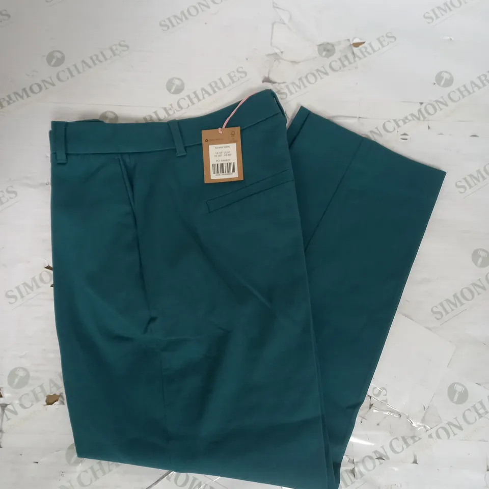 BODEN KEW BI-STRETCH TROUSERS IN DARK TURQUOISE SIZE 10P