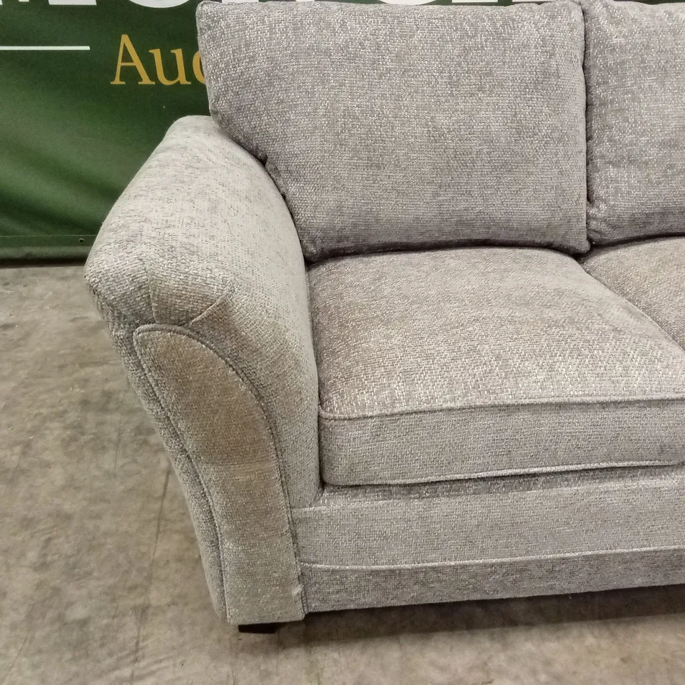 DURY CHUNKY WEAVE 2 SEATER STANDARD BACK SOFA - GREY RRP £549