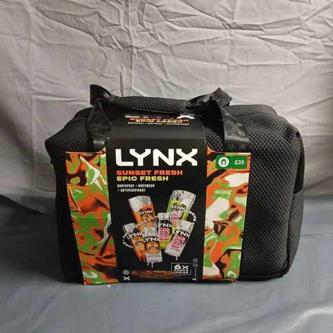 LYNX SUNSET FRESH EPIC FRESH GIFT SET TO INCLUDE BODY SPRAY, BODY WASH, ANTI PERSPIRANT
