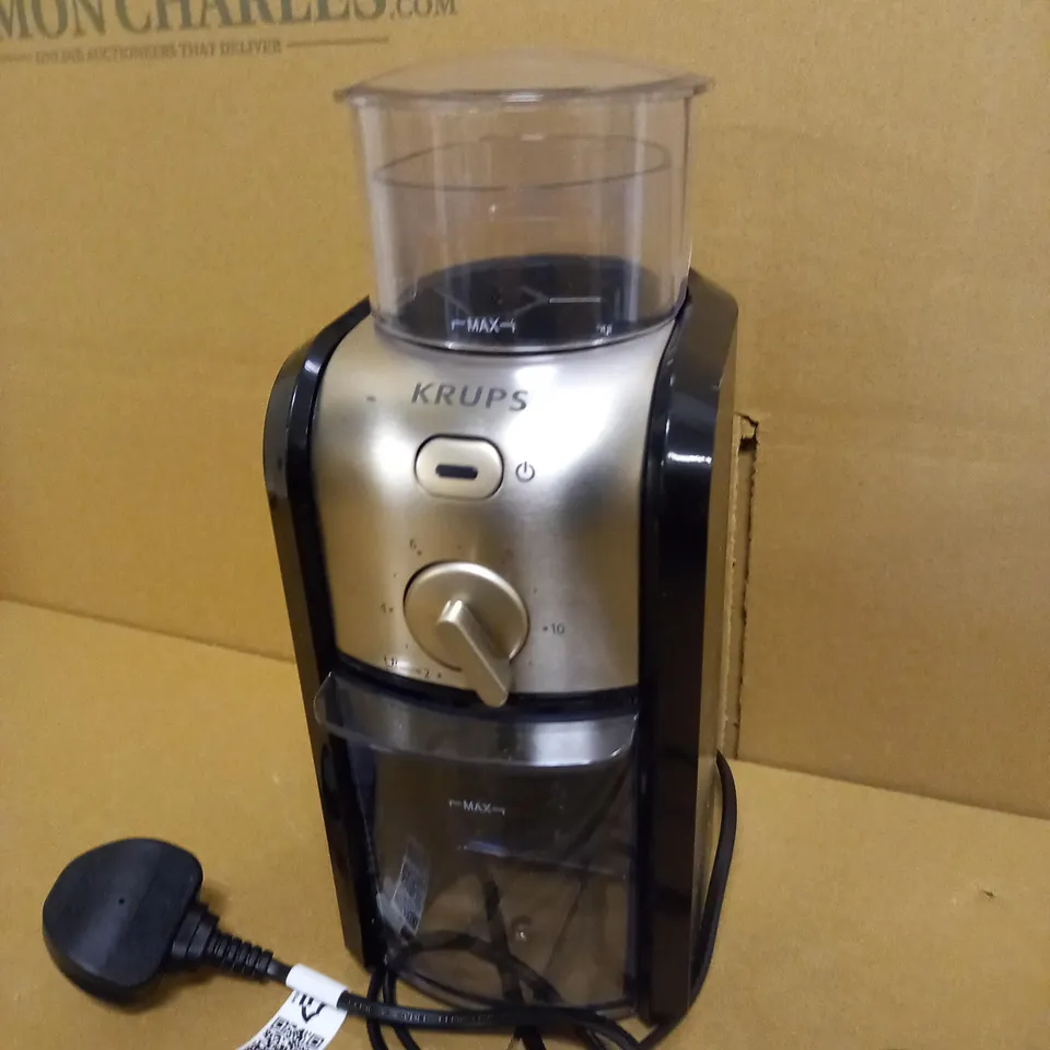 KRUPS EXPERT BURR GRINDER FOR COFFEE BEANS