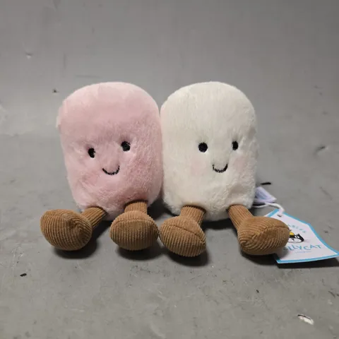 JELLYCAT WE ARE AMUSEABLES PINK & WHITE MARSHMALLOWS