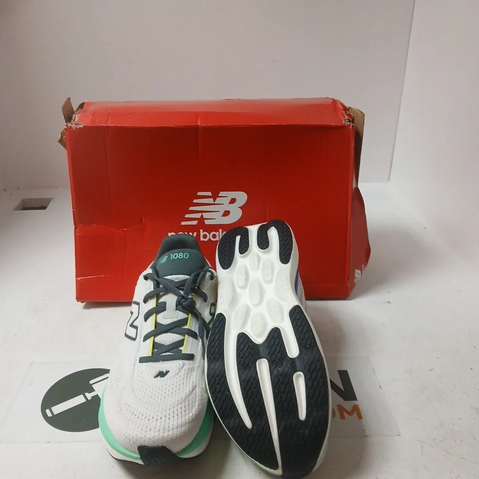 NEW BALANCE 1080 RUNNING SHOES – WHITE/MULTICOLOUR - UK 9.5