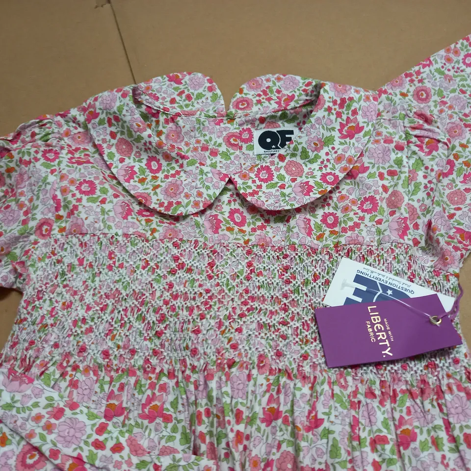 QUESTION EVERYTHING FLORAL DRESS - 8-9 YRS