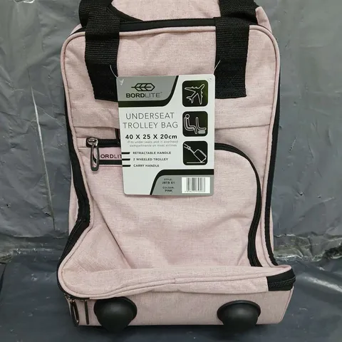 BORDLITE UNDERSEAT TROLLEY BAG 40 X 25 X 20CM PINK