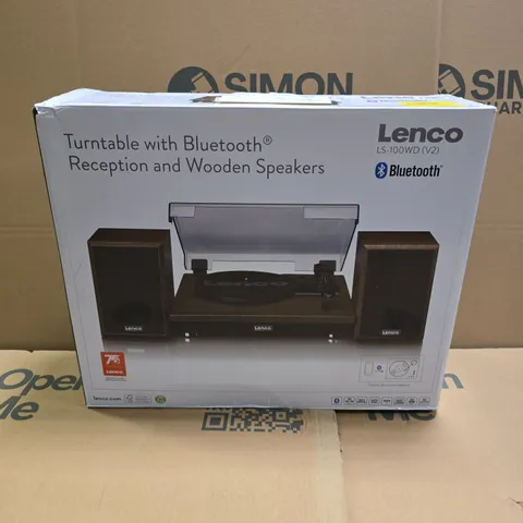 BOXED LENCO LS-100WD V2 BELT DRIVE TURNTABLE