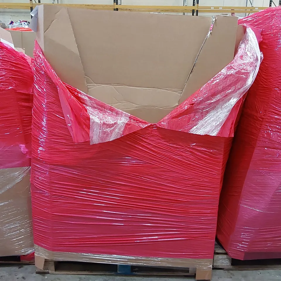 PALLET OF ASSORTED ITEMS INCLUDING: MIRROR, MEMORY FOAM MATTRESS TOPPER, MEMORY FOAM PILLOWS, FLOOR MAT
