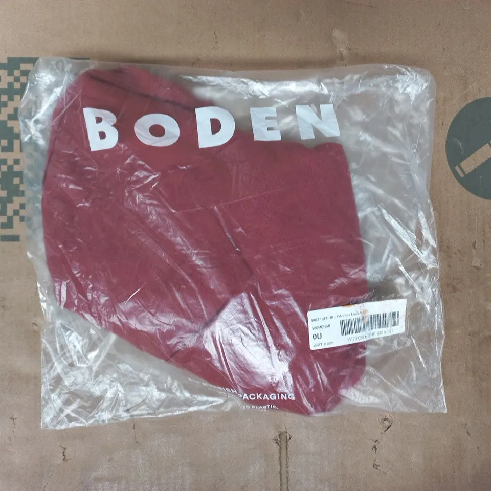 BAGGED BODEN VALENTINA LINEN SKIRT IN DEEP RUST RED SIZE UNSPECIFIED