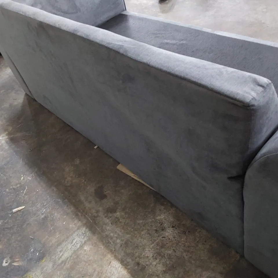 THREE SEATER SOFA FRAME GREY FABRIC 