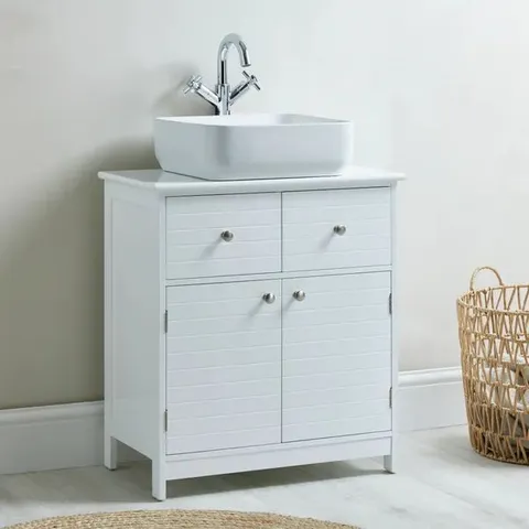 BOXED NAUTICAL UNDER SINK UNIT - WHITE (1 BOX)