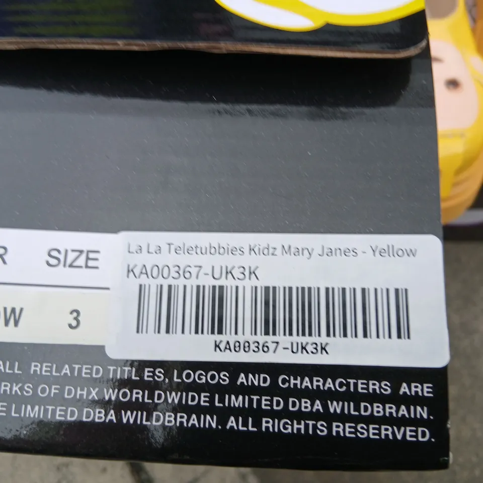 KOI X TELETUBBIES LA LA TELETUBBIES KIDZ MARY JANES – YELLOW, UK 3