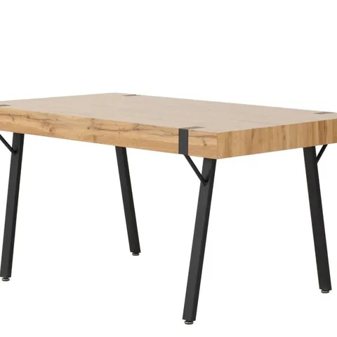 BOXED TREVISO DINING TABLE -LIGHT OAK EFFECT-