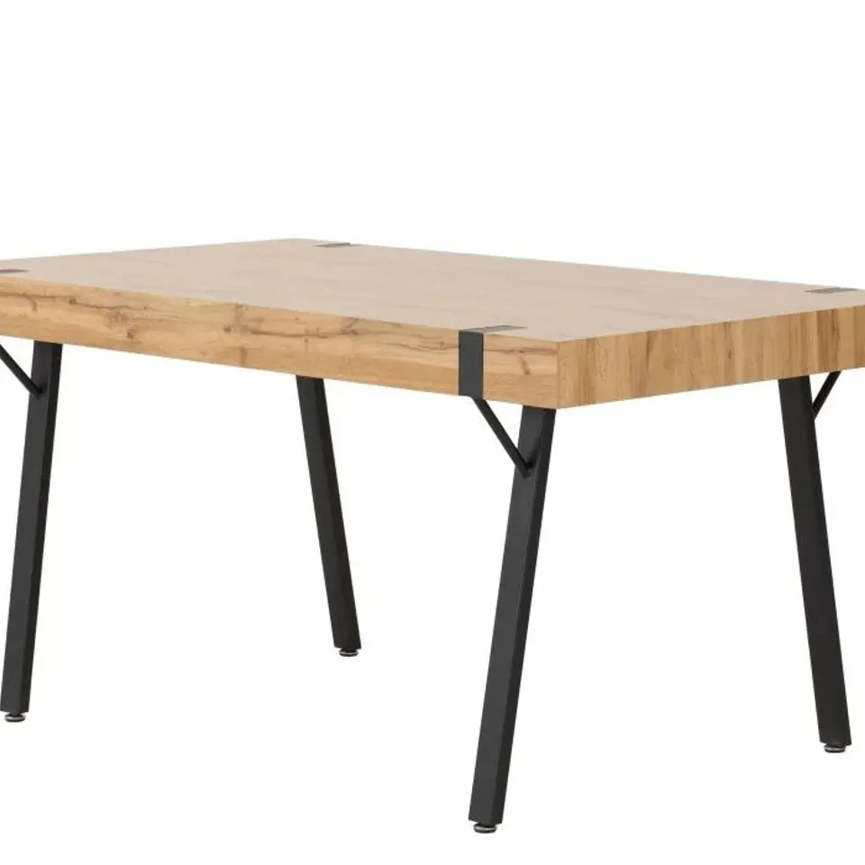 BOXED TREVISO DINING TABLE -LIGHT OAK EFFECT-