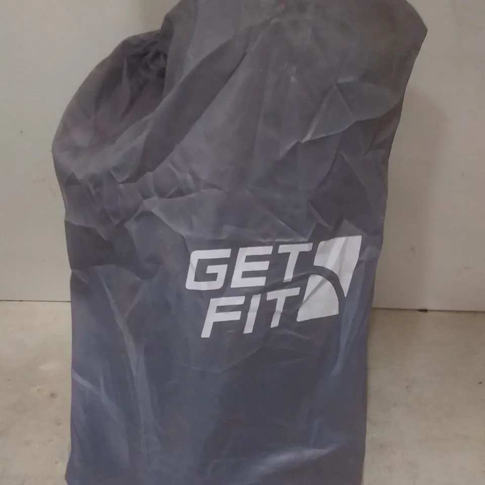 GETFIT DOUBLE AIR BED WITH PILLOWS ( BLACK )